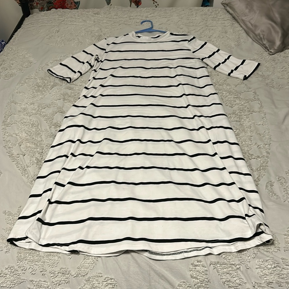 Striped tshirt dress
